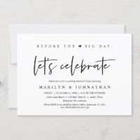 Before The Big Day, Wedding Rehearsal Dinner