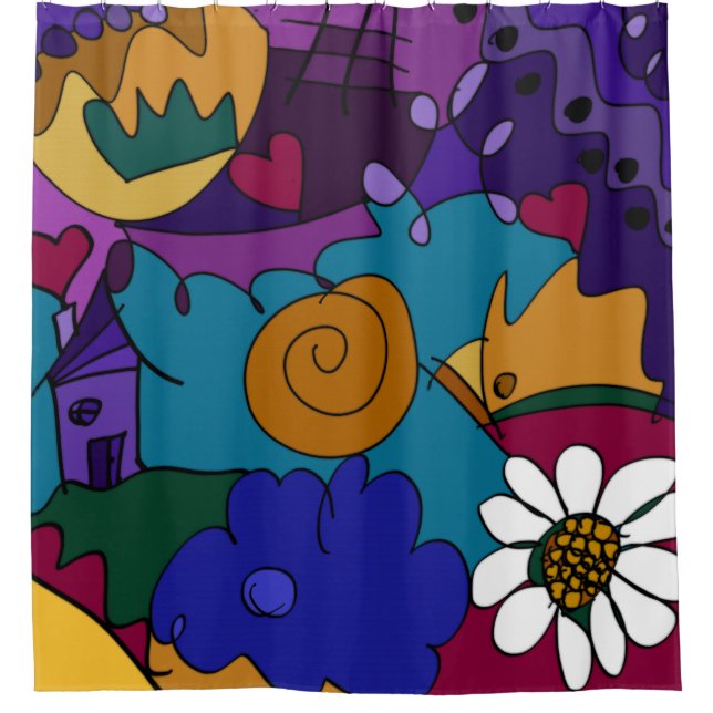 Before the Celebration Shower Curtain (Front)