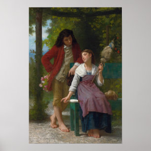 Before The Engagement by William-Adolphe Bouguerea Poster