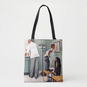 Before the Shot or At the Doctor's Tote Bag