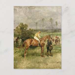 Before the Start, 1890 Postcard