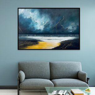 Before The Storm – Abstract Seascape Canvas Print