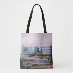 BEFORE THE SUNSET IN YELLOWSTONE NATIONAL PARK TOTE BAG