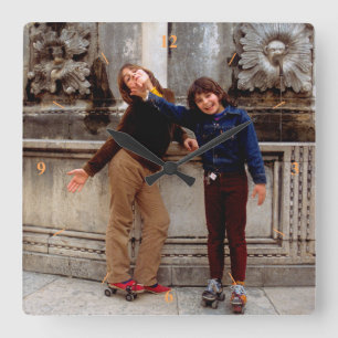 Before The War. Square Wall Clock