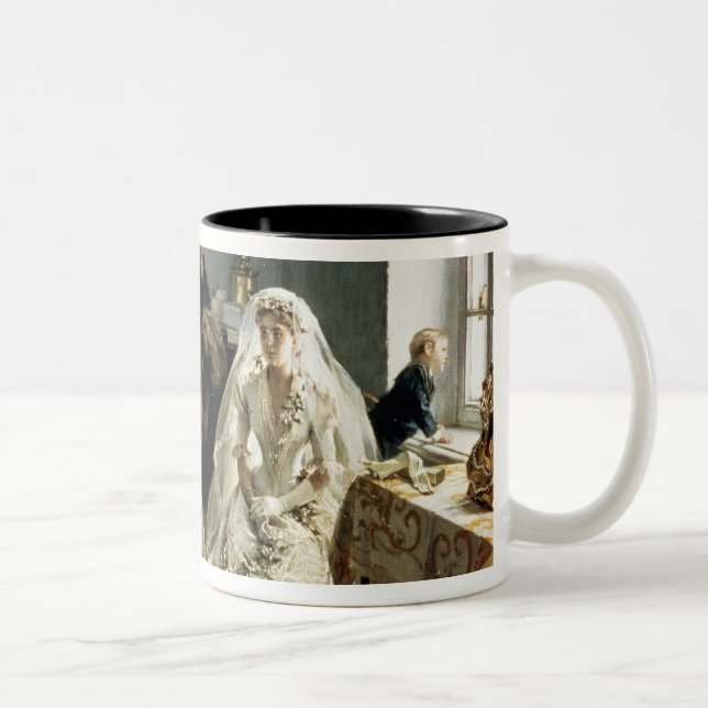 Before the Wedding, 1880s Two-Tone Coffee Mug (Right)