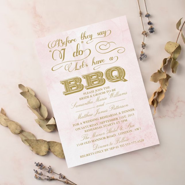 Before They Say I Do Lets Have A BBQ! Invitation (Creator Uploaded)