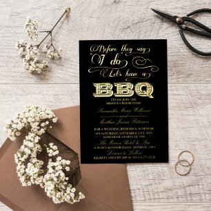 Before They Say I Do, Lets Have A BBQ! Wedding