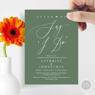 Before we say "I Do", Wedding Rehearsal Dinner Invitation