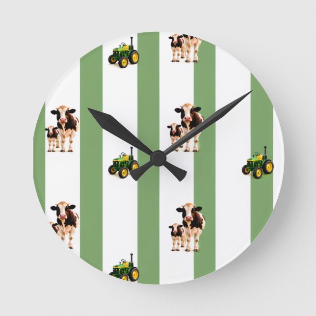 befuddle boving and tractor round clock (Front)