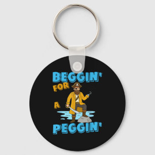 Beggin' for a peggin' funny pirate offensive key ring