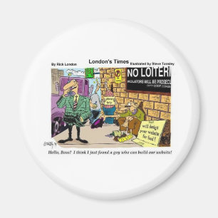 Begging 4 Web Design Funny Gifts & Collectibles Magnet