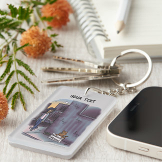 Begging Cat Keychain