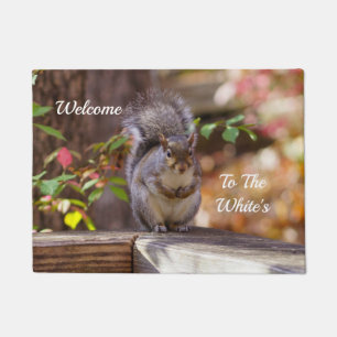 Begging Squirrel Welcome Doormat