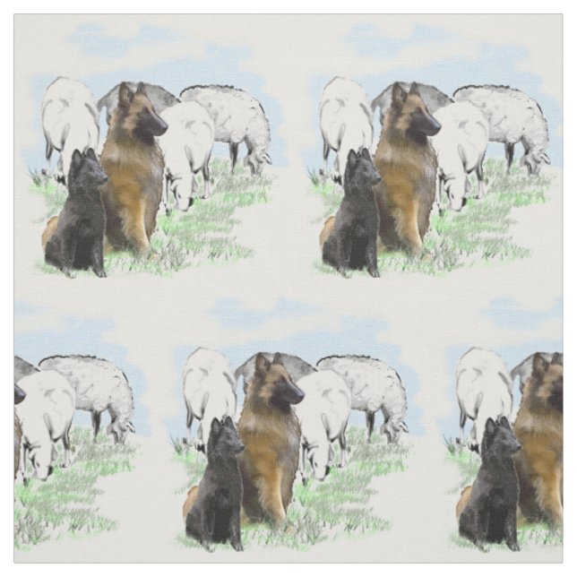 Begian Terv and Pup Fabric (Swatch)