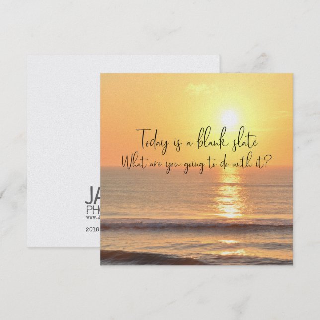 BEGIN AGAIN 5.25 x 5.25 card (Front/Back)