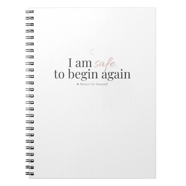 Begin Again Affirmation Notebook (Front)