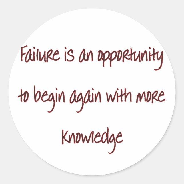 Begin Again Classic Round Sticker (Front)