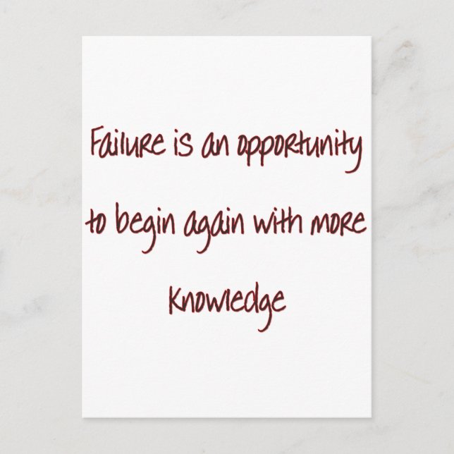 Begin Again Postcard (Front)