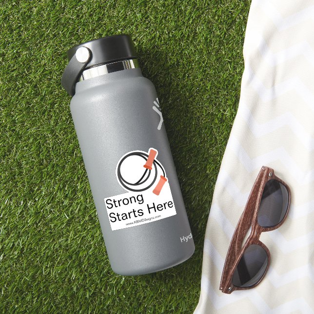 Beginner Fitness - Custom www - Strong Starts Here (HydroFlask Insitu)
