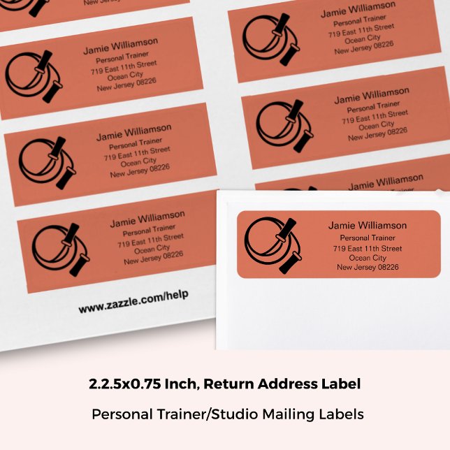 Beginner Fitness Skipping Rope Return Address (2.25x0.75 Inch, Beginner Fitness Skipping Rope Return Address Label)