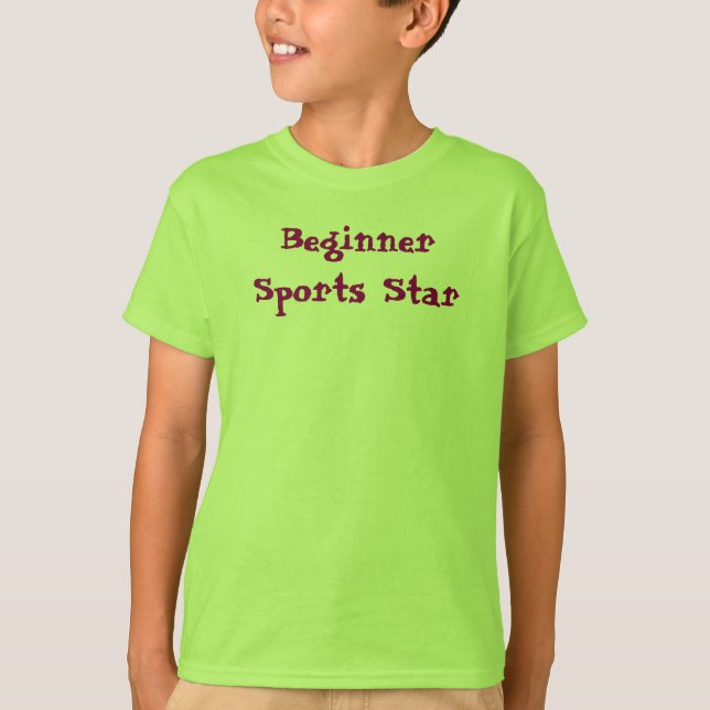 Beginner Sports Star  T-Shirt (Front)