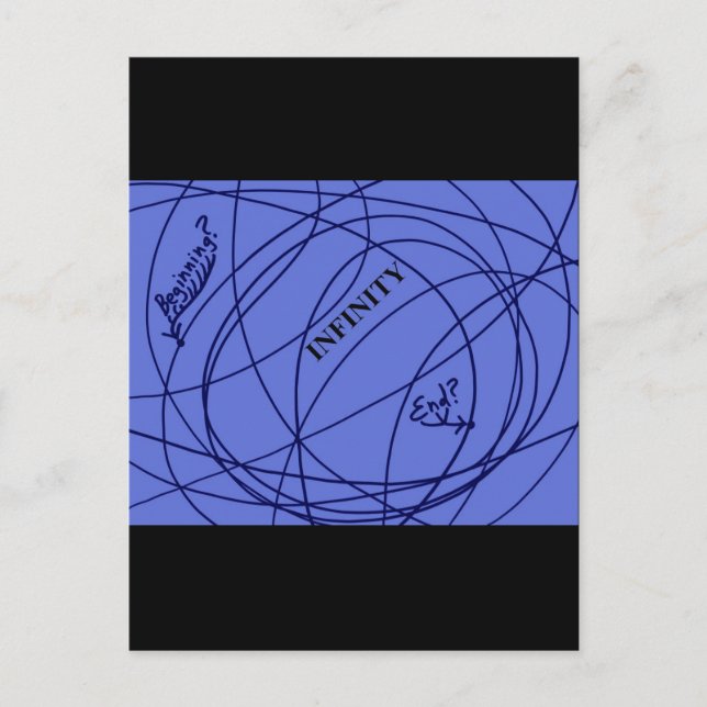Beginning? End? Infinity? Postcard (Front)