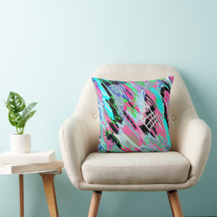 Beginning to Bloom Abstract Print Cushion
