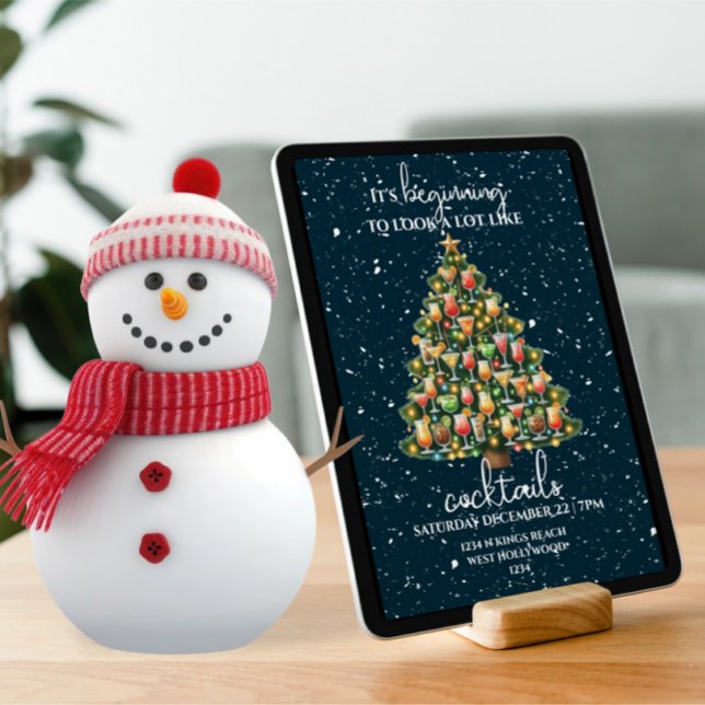 Beginning to look a lot like cocktails Christmas Invitation (Beginning to look a lot like cocktails Christmas Invitation
by Ricaso. Printed or digital download)