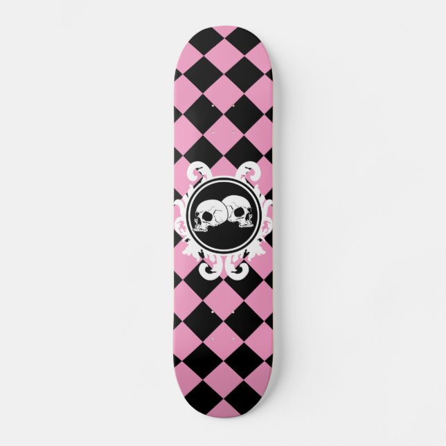 Begird Ebony (Pink) Skateboard Deck (Front)