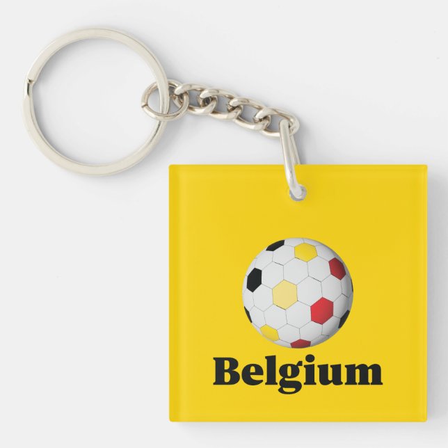 Begium Soccer Key Ring (Front)