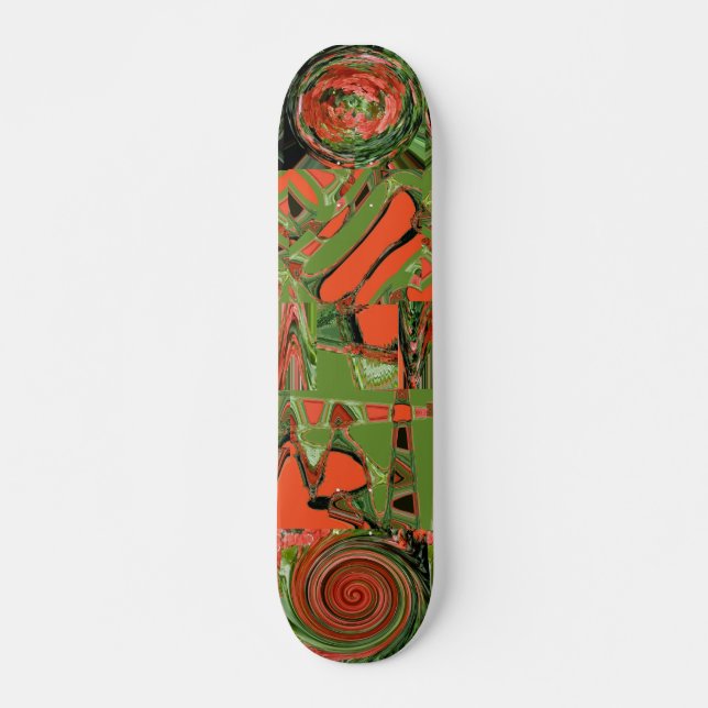 Begonia Abstract 2 Skateboard (Front)
