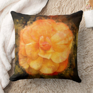 Begonia flower watercolor - bb2 cushion