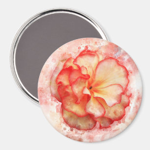 Begonia flower watercolor - wb3 magnet