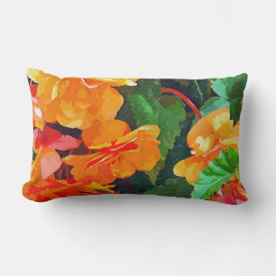 BEGONIAS LUMBAR CUSHION