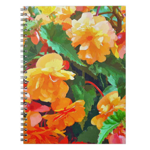 BEGONIAS SPIRAL NOTEBOOK
