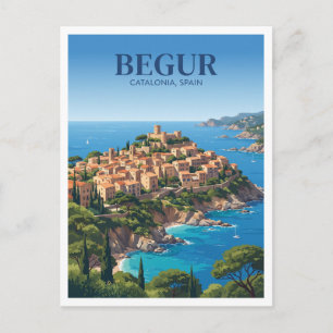Begur Spain Travel Postcard
