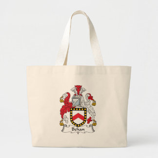 Behan Family Crest Large Tote Bag