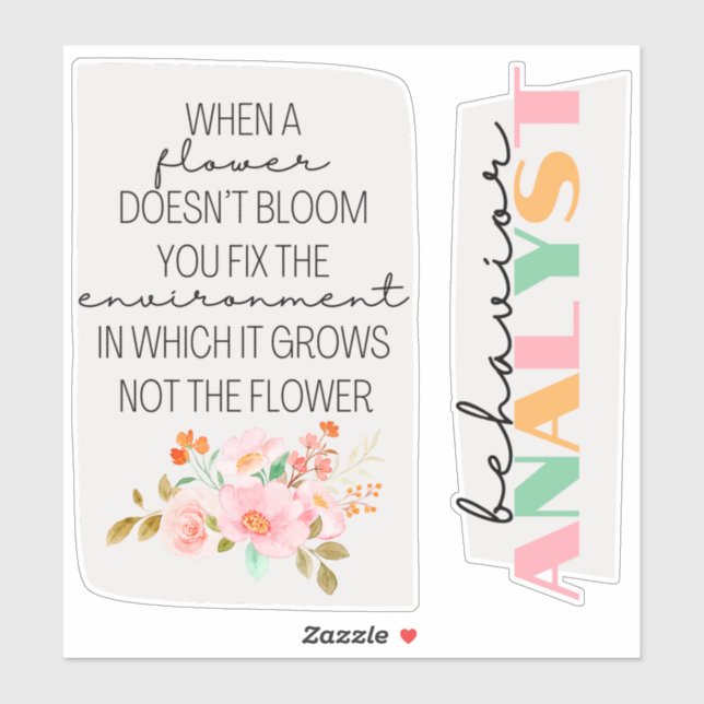 behavior analyst, ABA gift, ABA stickers,  (Sheet)