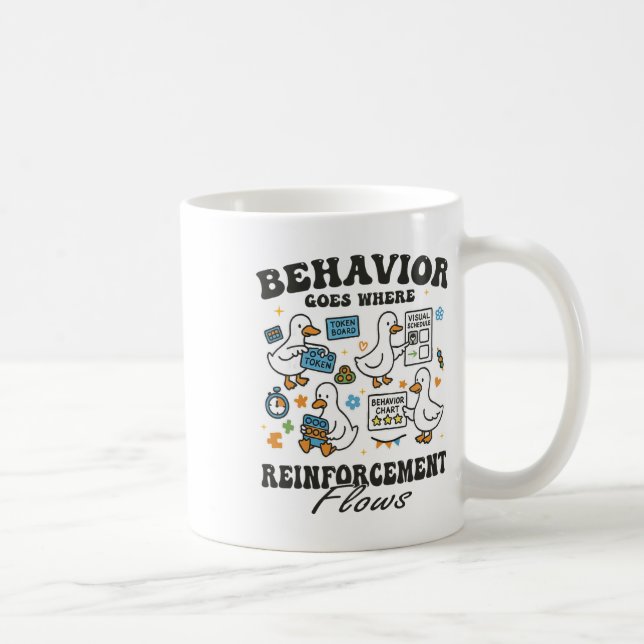 Behavior Analyst Silly Goose Rbt Aby Therapy Sped  Coffee Mug (Right)