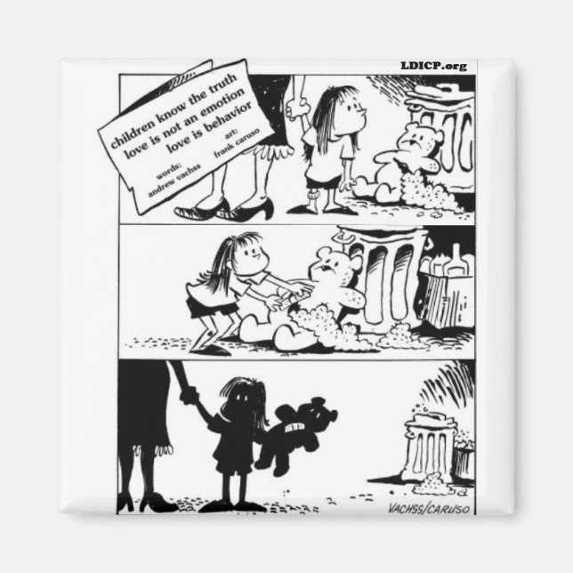 Behavior Is The Truth Square Magnet (Front)