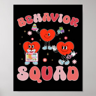 Behavior Squad Aby Therapist Valentine Behavioral Poster