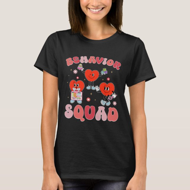 Behavior Squad Aby Therapist Valentine Behavioral  T-Shirt (Front)