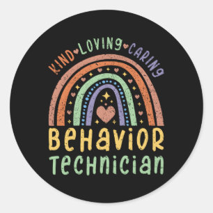 Behavior Technician Behavior Analyst Classic Round Sticker