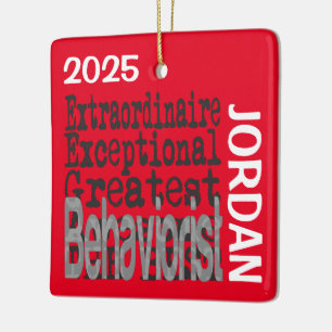 Behaviorist Extraordinaire CUSTOM Ceramic Ornament