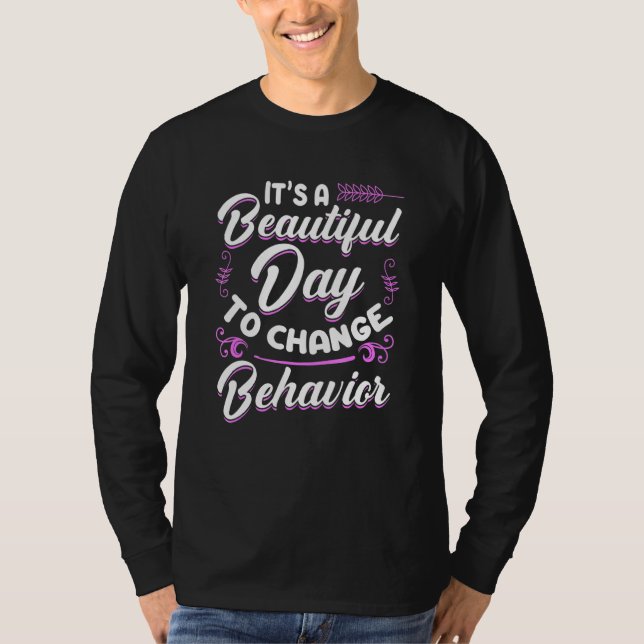 Behaviour Analyst Aba Therapy Bcba Exam Board Cert T-Shirt (Front)