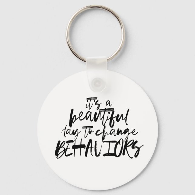 Behaviour Analyst, BCBA, RBT, Behaviorist, ABA  Key Ring (Front)