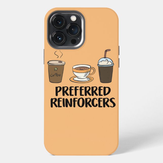 Behaviour Analyst Coffee Gift for BCBA RBT ABA iPhone Case (Back)
