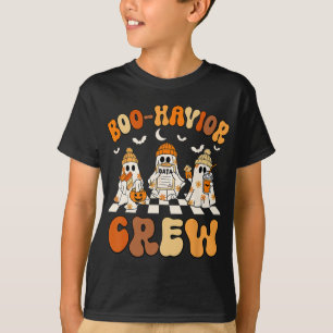 Behaviour Analyst Halloween A Cute Ghost Boo-havio T-Shirt