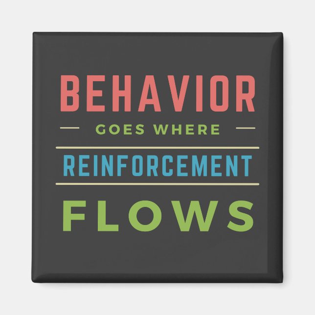 Behaviour Goes Where Reinforcement Flows  Magnet (Front)