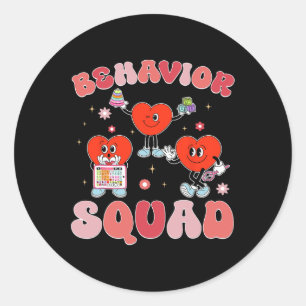 Behaviour Squad Aby Therapist Valentine Behavioura Classic Round Sticker